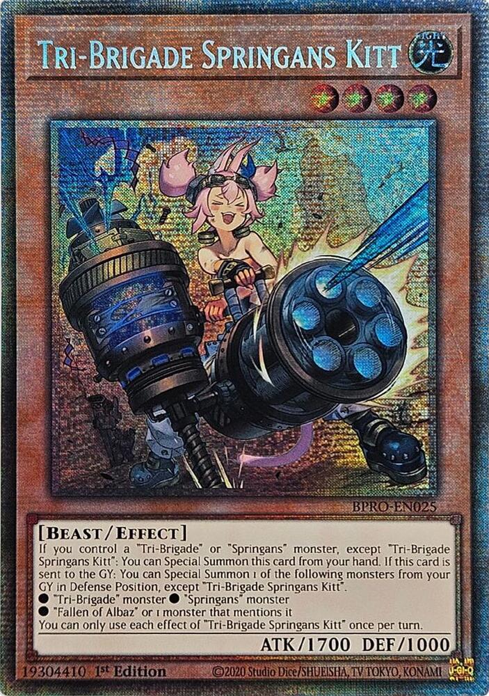 Tri-Brigade Springans Kitt - BPRO-EN025 - Starlight Rare - 1st Edition