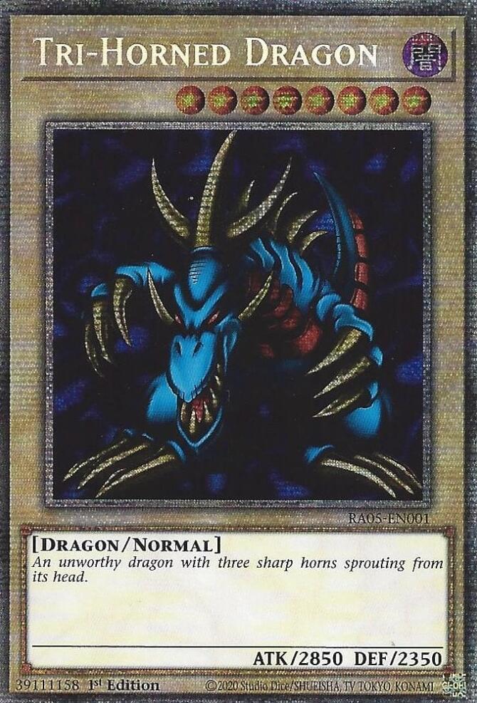 Tri-Horned Dragon - RA05-EN001 - Starlight Rare - 1st Edition