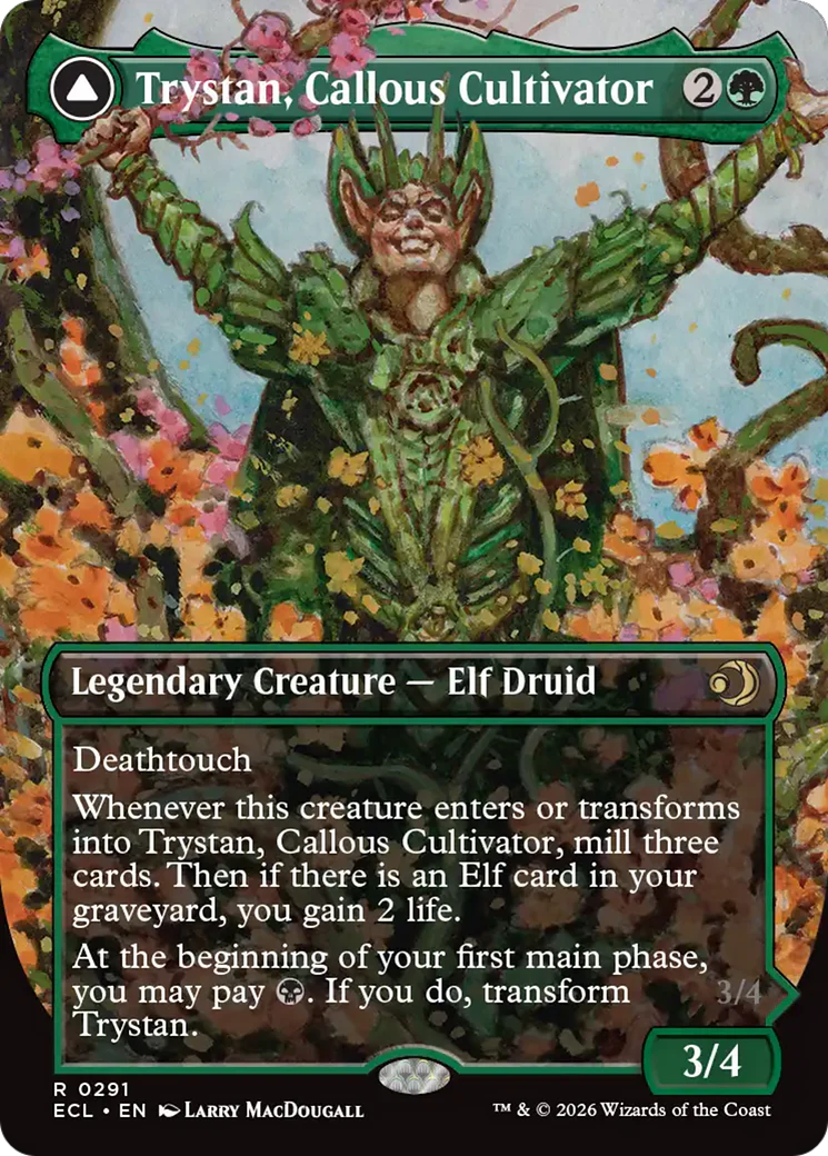 Trystan, Callous Cultivator // Trystan, Penitent Culler - Borderless (ECL)