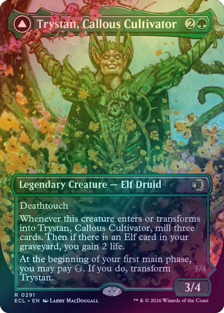 Trystan, Callous Cultivator // Trystan, Penitent Culler - Borderless (Foil) (ECL)