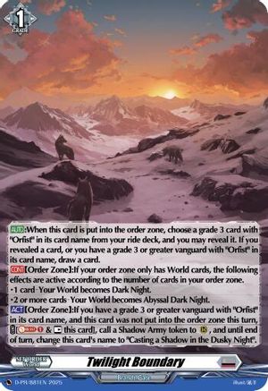 Twilight Boundary (Foil) - D-PR/881EN - Promo