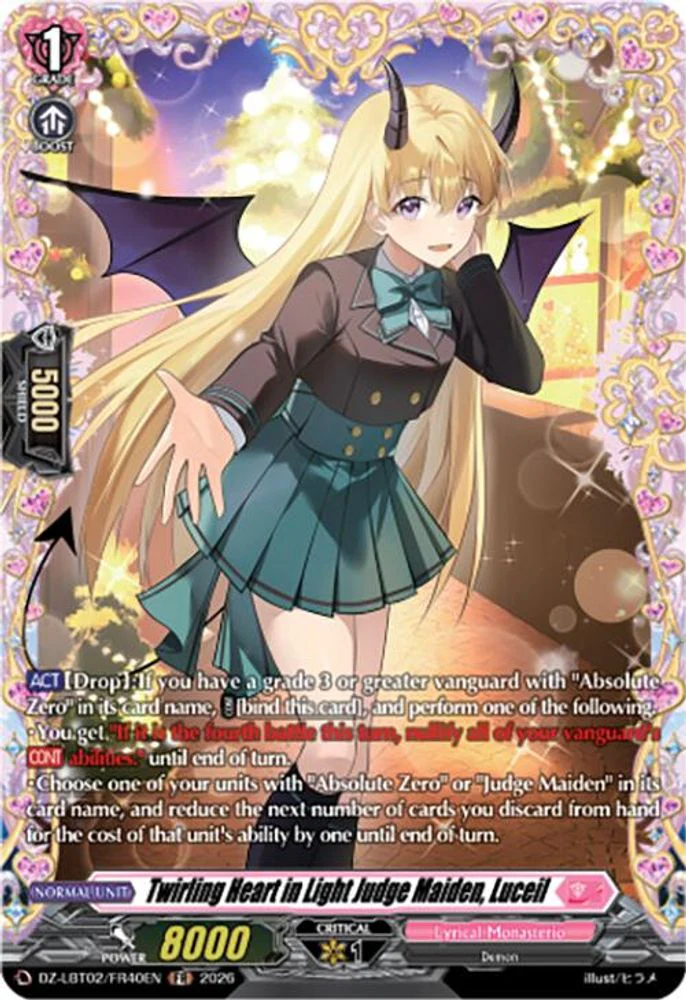 Twirling Heart in Light Judge Maiden, Luceil (FR) - DZ-LBT02/FR40EN - Frame Rare