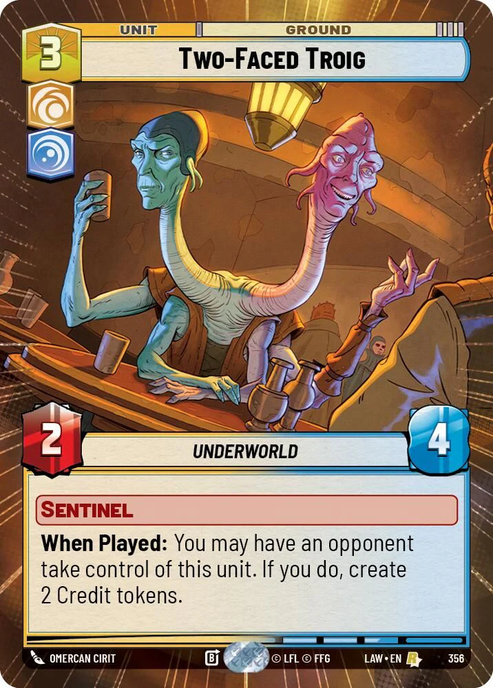 Two-Faced Troig (Hyperspace) - 356 - Rare