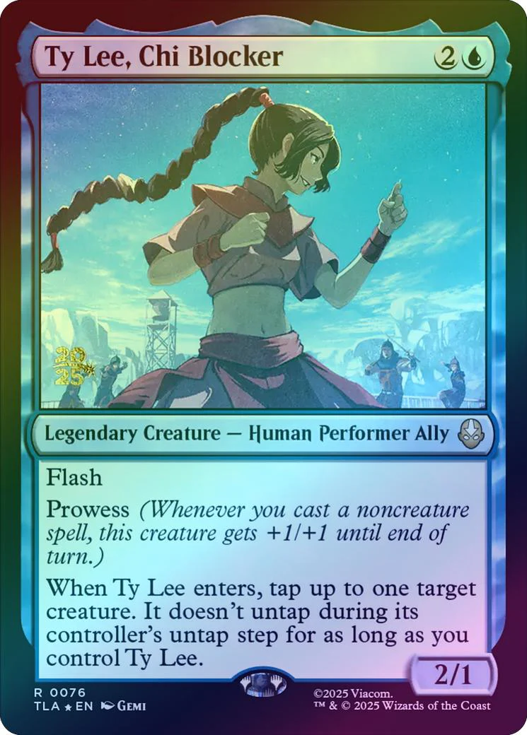 Ty Lee, Chi Blocker - Prerelease Promo (Foil) (PTLA)