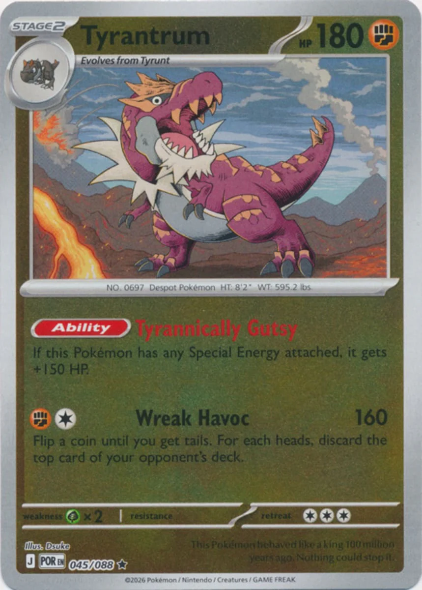 Tyrantrum - 045/088 - Rare - Reverse Holo