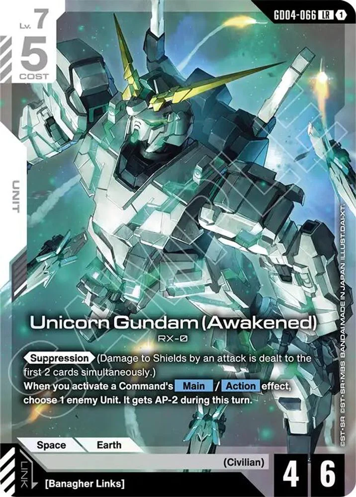 Unicorn Gundam (Awakened) - GD04-066 - Legend Rare