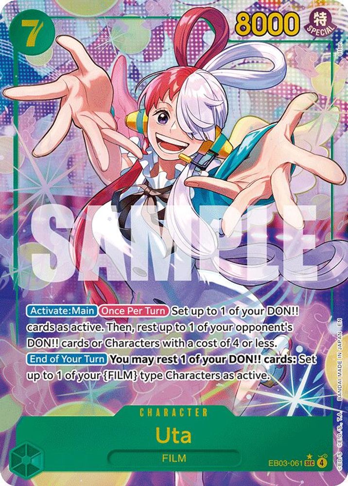 Uta (061) (Alternate Art) - EB03-061 - Secret Rare