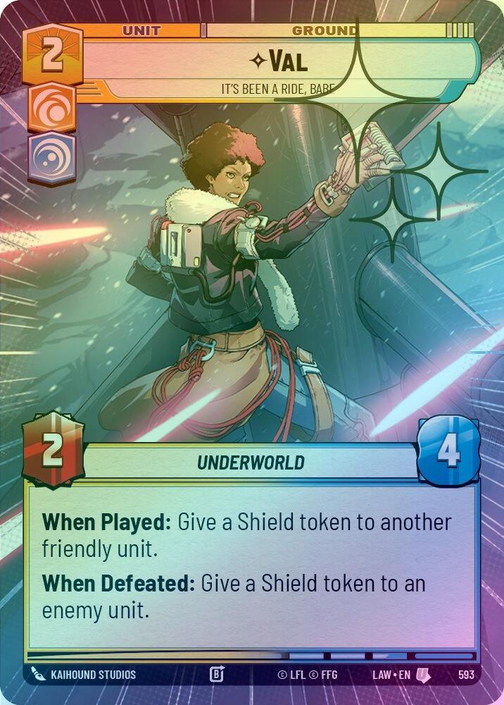 Val - It's Been a Ride, Babe (Hyperspace Foil) - 593 - Uncommon (Foil)