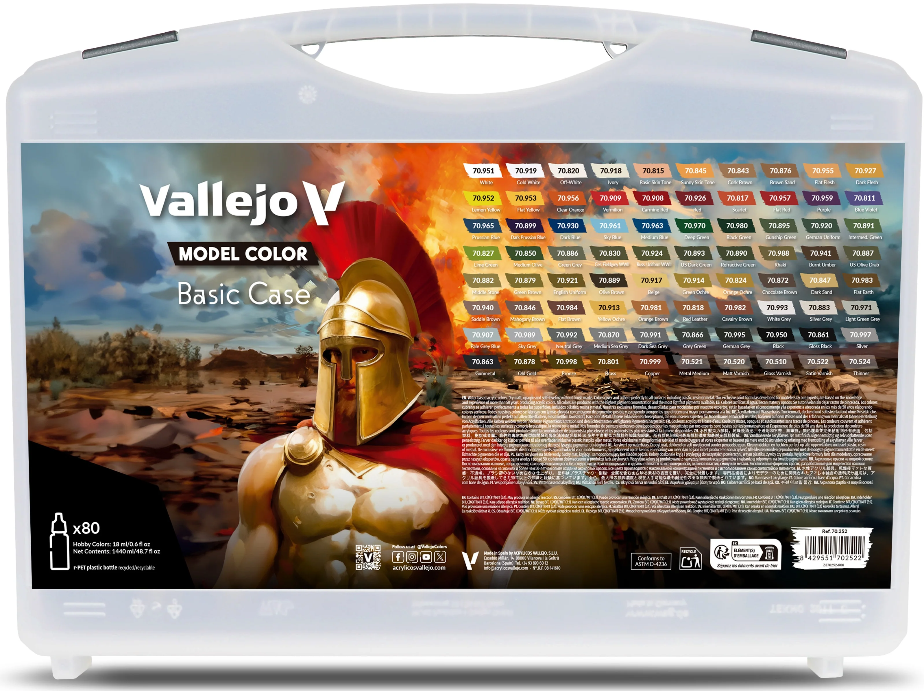 Vallejo - Model Color Paint Set: Basic Case [70.252]