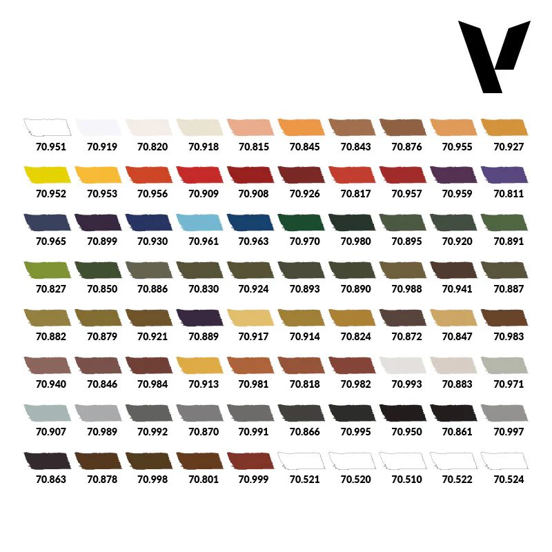 Vallejo - Model Color Paint Set: Basic Case [70.252] - Image 2