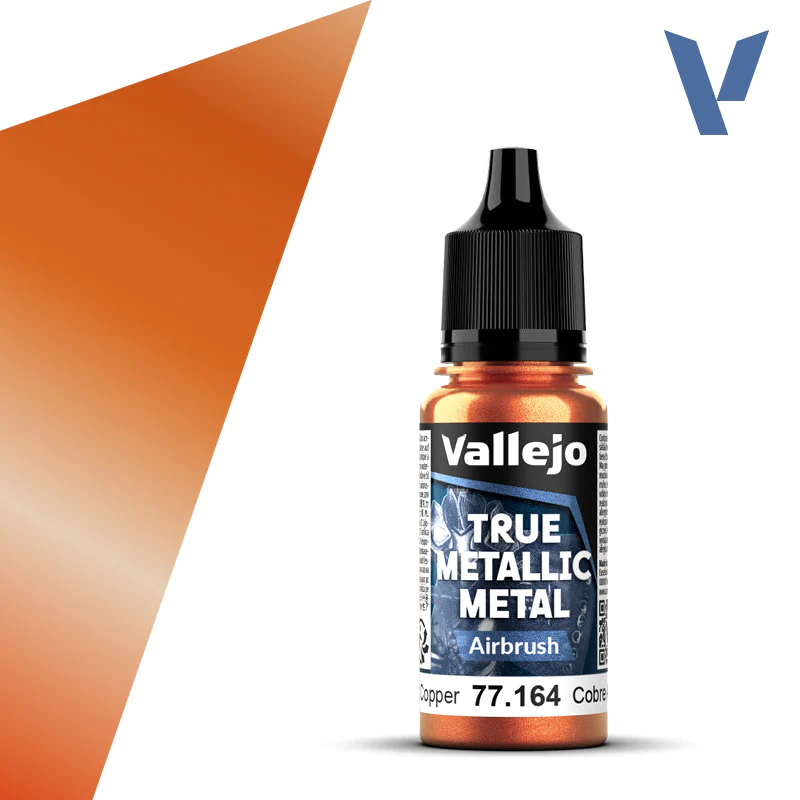 Vallejo - True Metallic Metal - Airbrush: Ancient Copper [77.164] (18ml)