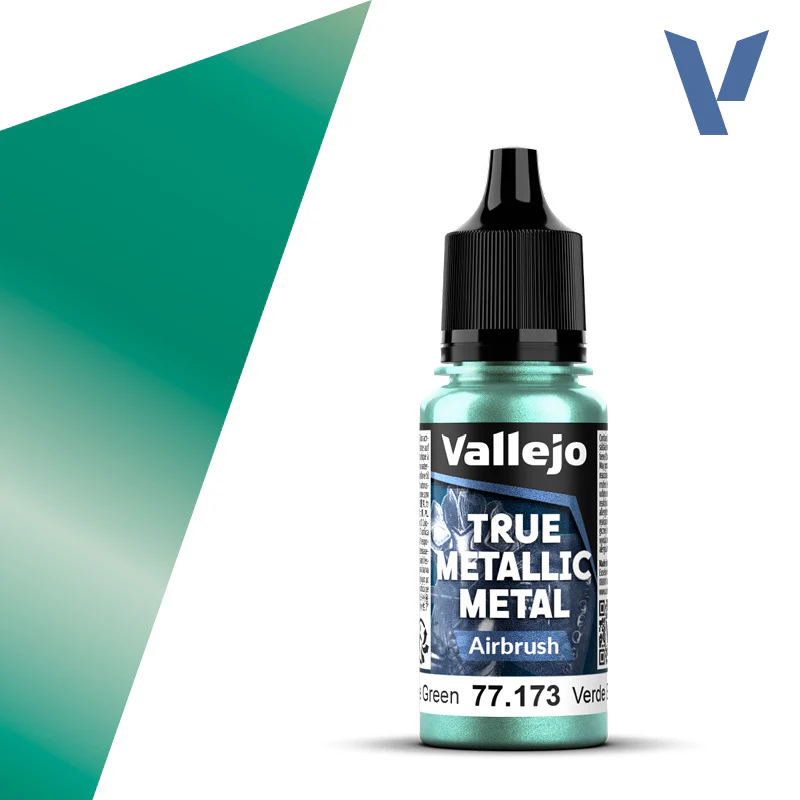 Vallejo - True Metallic Metal - Airbrush: Beetle Green [77.173] (18ml)