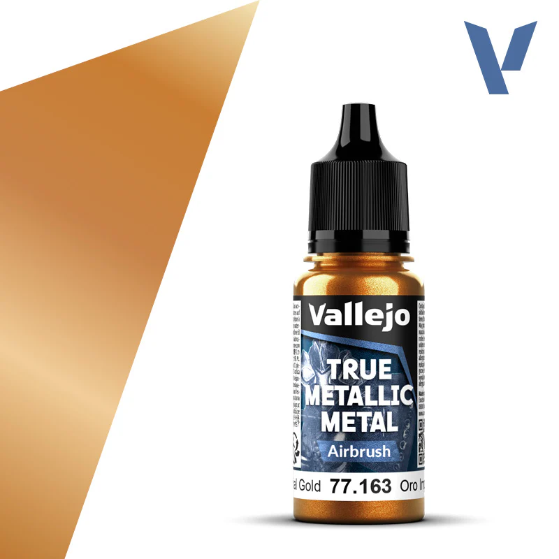 Vallejo - True Metallic Metal - Airbrush: Imperial Gold [77.163] (18ml)