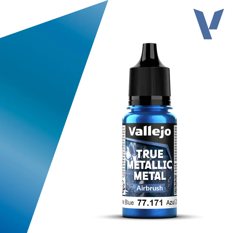 Vallejo - True Metallic Metal - Airbrush: Sapphire Blue [77.171] (18ml)