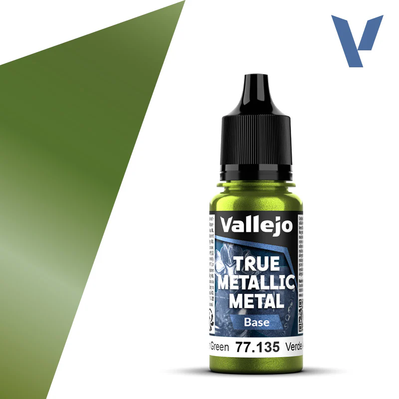 Vallejo - True Metallic Metal - Base: Amber Green [77.135] (18ml)