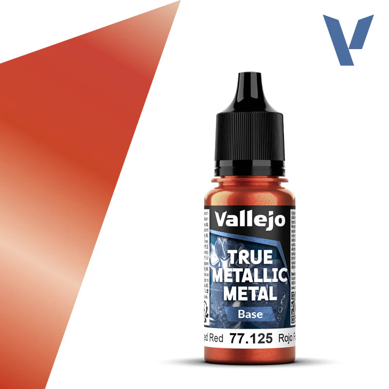 Vallejo - True Metallic Metal - Base: Forged Red [77.125] (18ml)