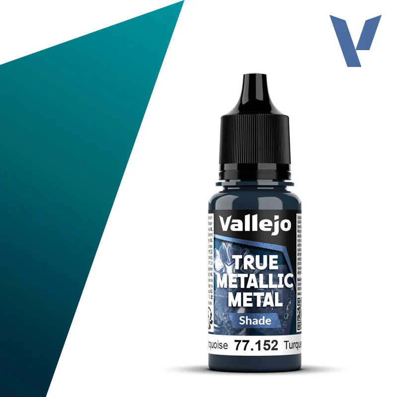 Vallejo - True Metallic Metal - Shade: Hydra Turquoise [77.152] (18ml)