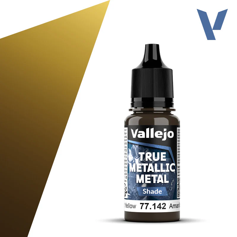 Vallejo - True Metallic Metal - Shade: Radiant Yellow [77.142] (18ml)