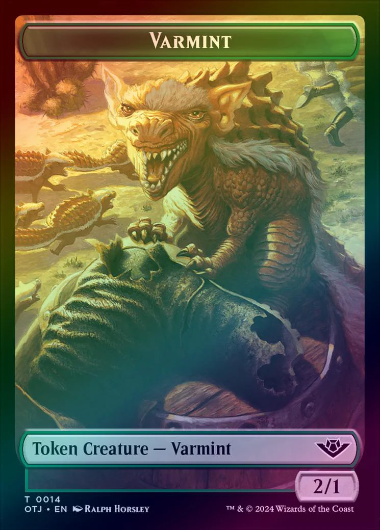 Varmint // Treasure Token (Foil) (TOTJ)