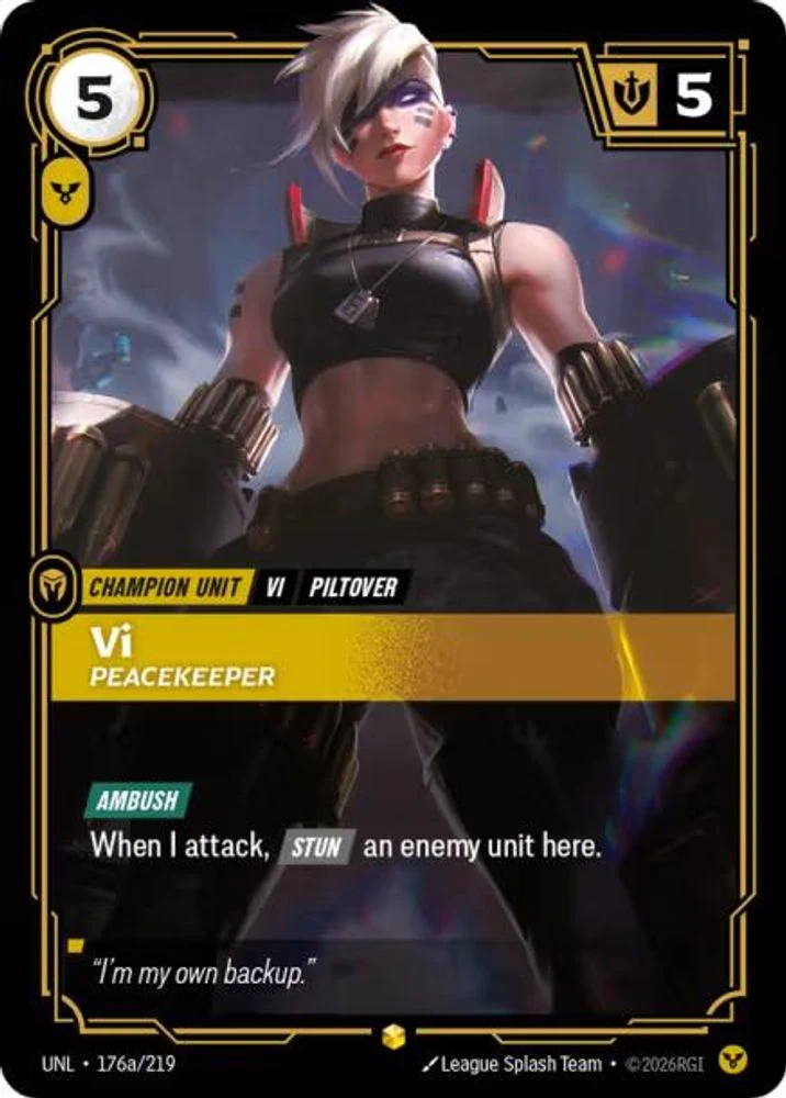 Vi - Peacekeeper (Alternate Art) - 176a/219 - Showcase