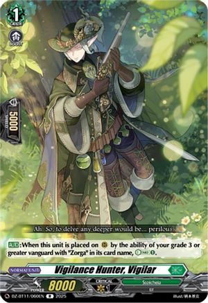 Vigilance Hunter, Vigilar - DZ-BT11/060EN - Rare