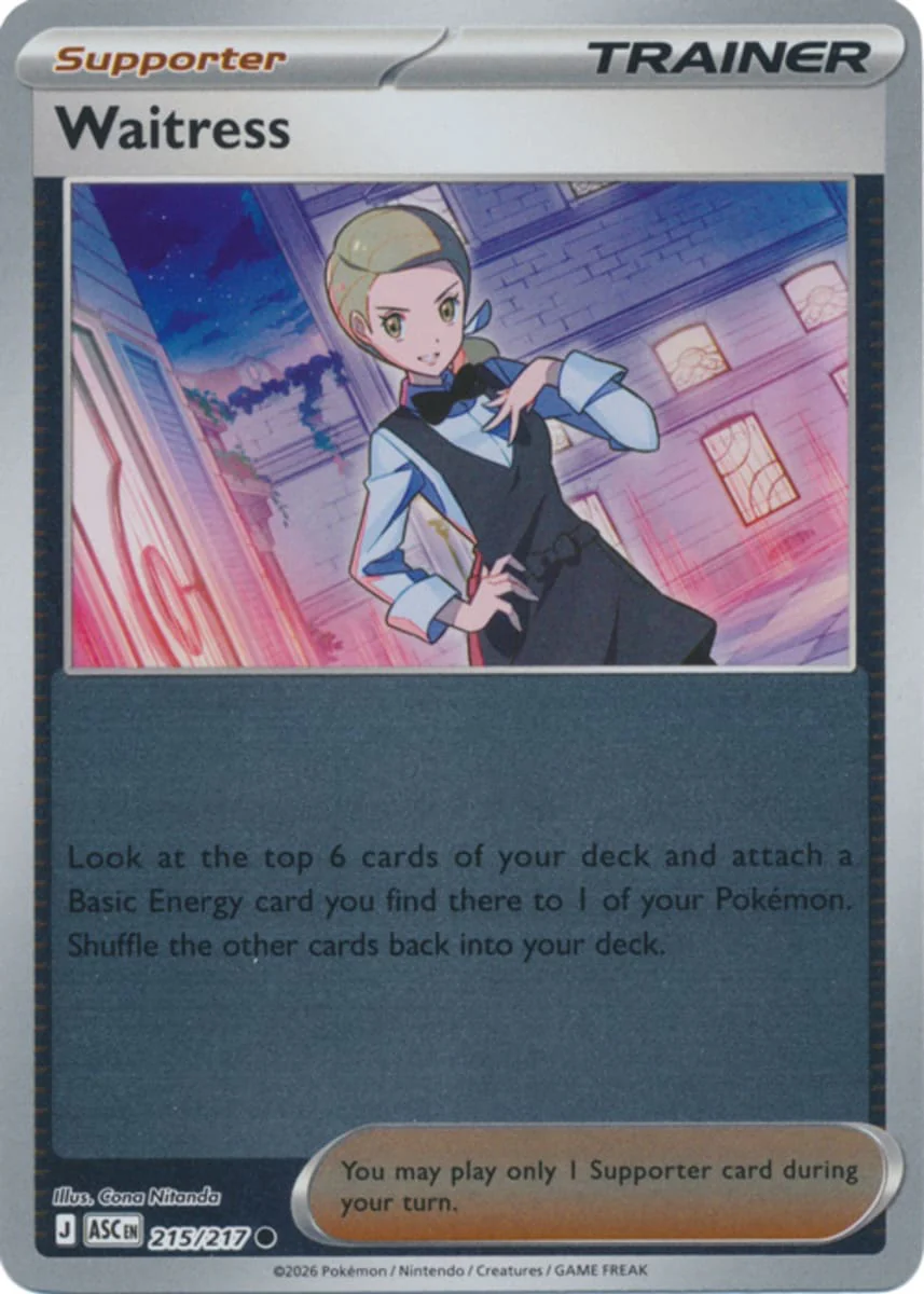 Waitress - 215/217 - Common - Reverse Holo