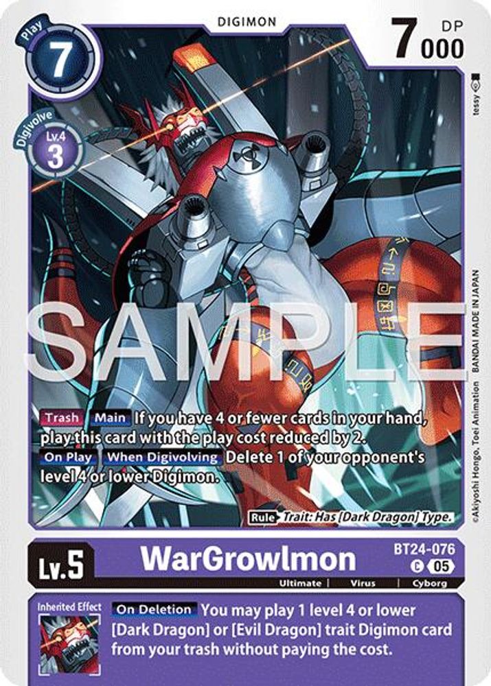 WarGrowlmon - BT24-076 - Common