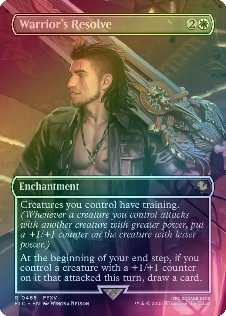 Warrior's Resolve - Borderless (Foil) (FIC)