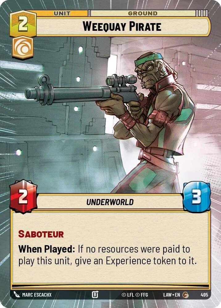 Weequay Pirate (Hyperspace) - 495 - Common