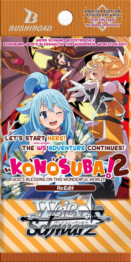 Weiss Schwarz - KONOSUBA 2 - God’s blessing on this wonderful world! Re:Edit Booster Pack
