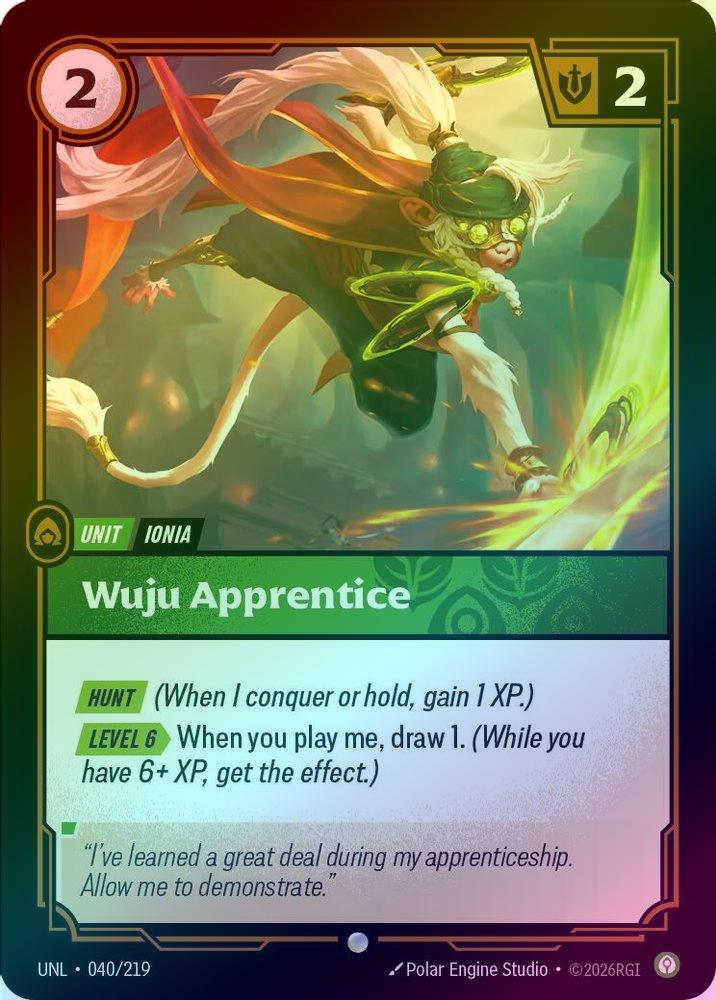 Wuju Apprentice - 040/219 - Common (Foil)
