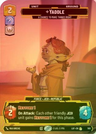Yaddle - A Chance To Make Things Right (Prestige Foil) - 1101 - Rare (Foil)