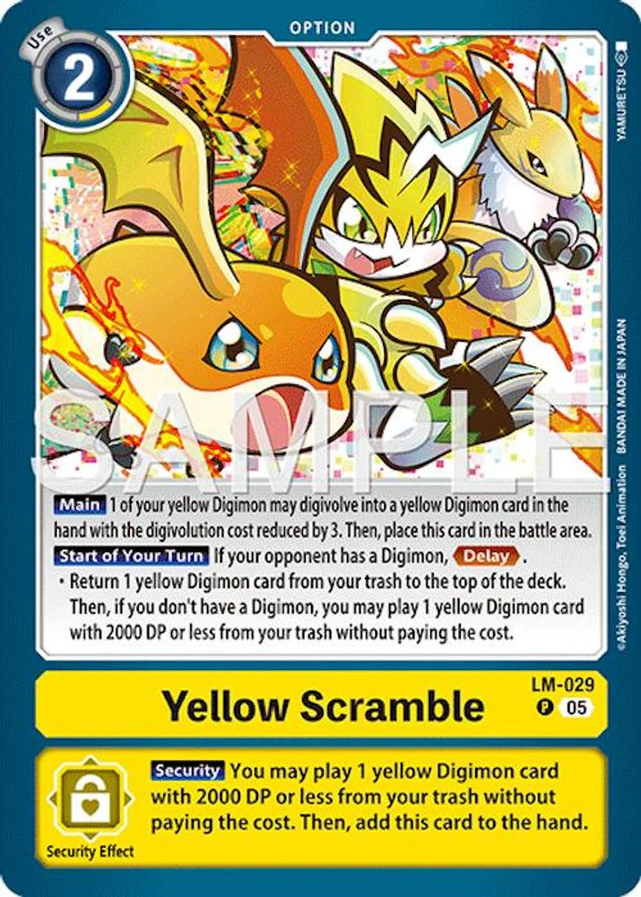Yellow Scramble (Block 5 Foil Reprint) - LM-029 - Promo