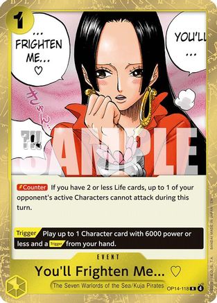 You'll Frighten Me... - OP14-118 - Rare