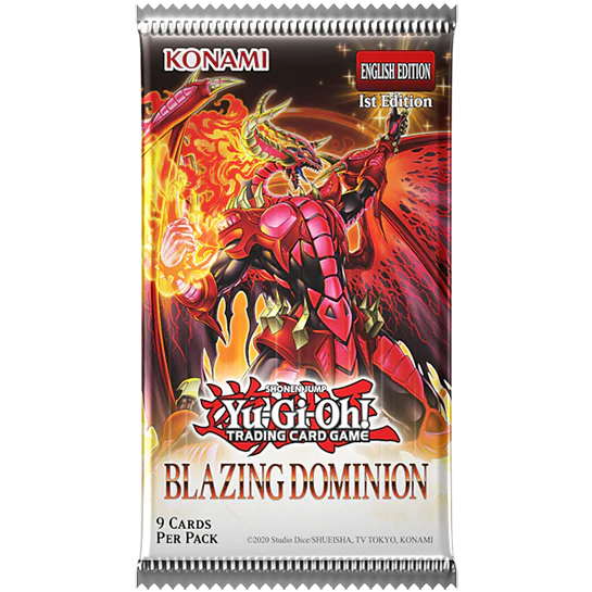 Yugioh - Blazing Dominion Booster Pack - 1st Edition
