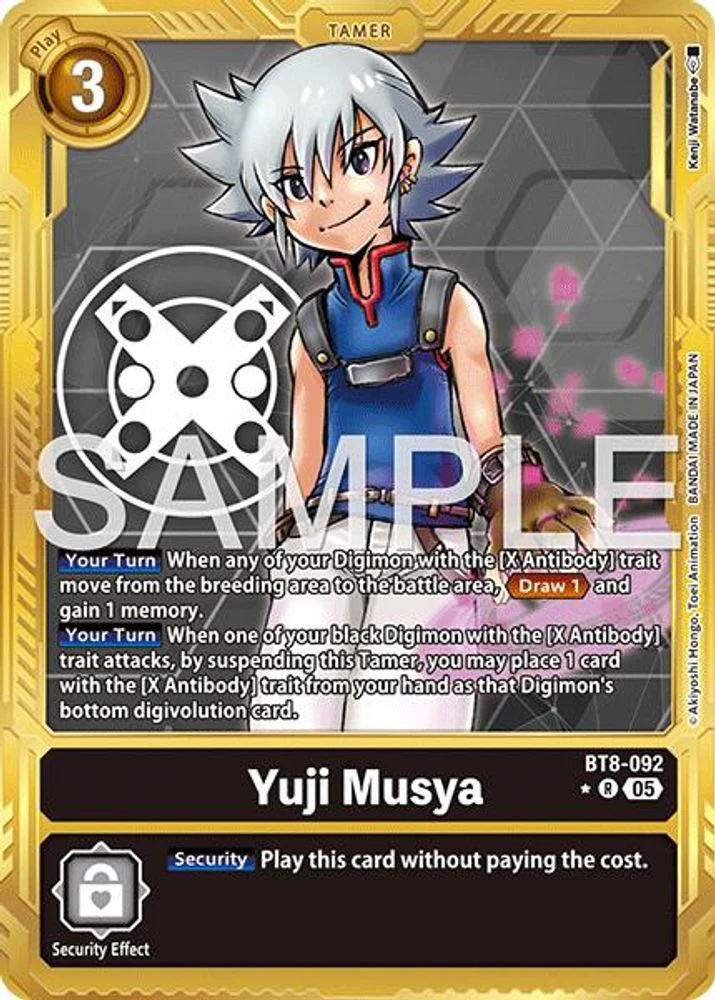 Yuji Musya (Gold Border) - BT8-092 - Rare