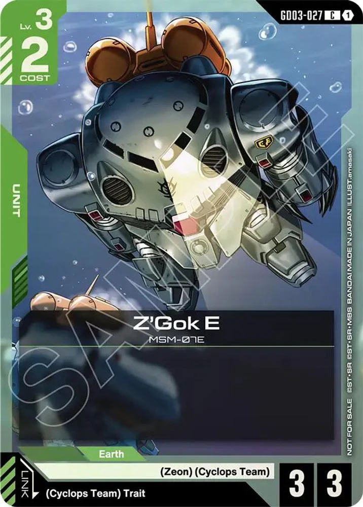 Z'Gok E (WCS26-27 Participation Pack Vol.1) - GD03-027 - Common