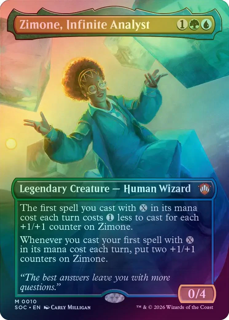 Zimone, Infinite Analyst - Borderless (Foil) (SOC)