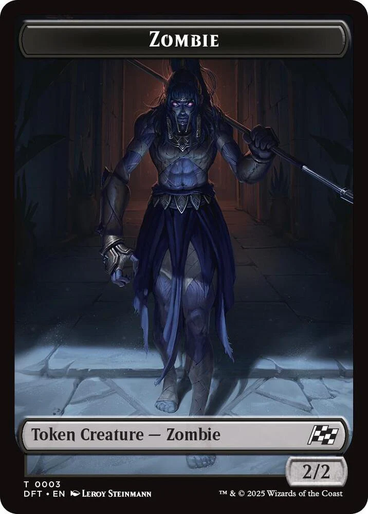 Zombie (007) // Zombie (003) Token (TDRC) - Image 2
