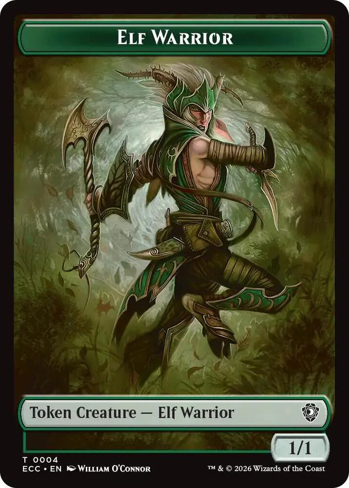 Zombie // Elf Warrior Token (TECC) - Image 2