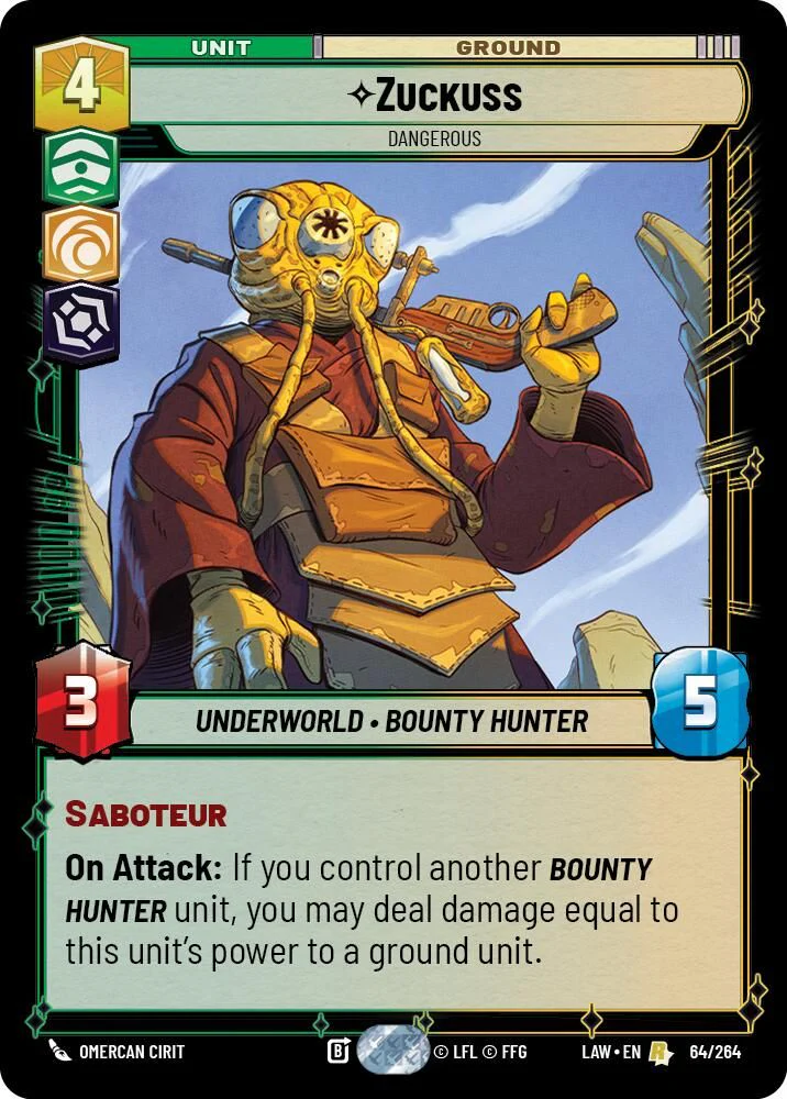 Zuckuss - Dangerous - 64/264 - Rare
