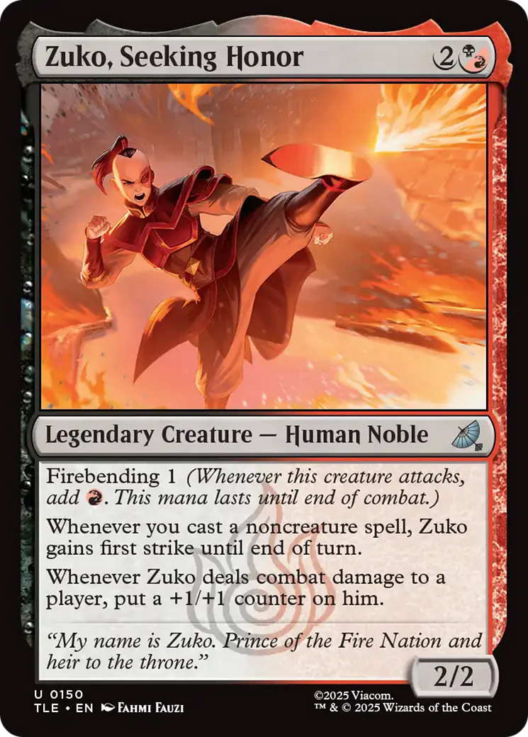 Zuko, Seeking Honor (TLE)