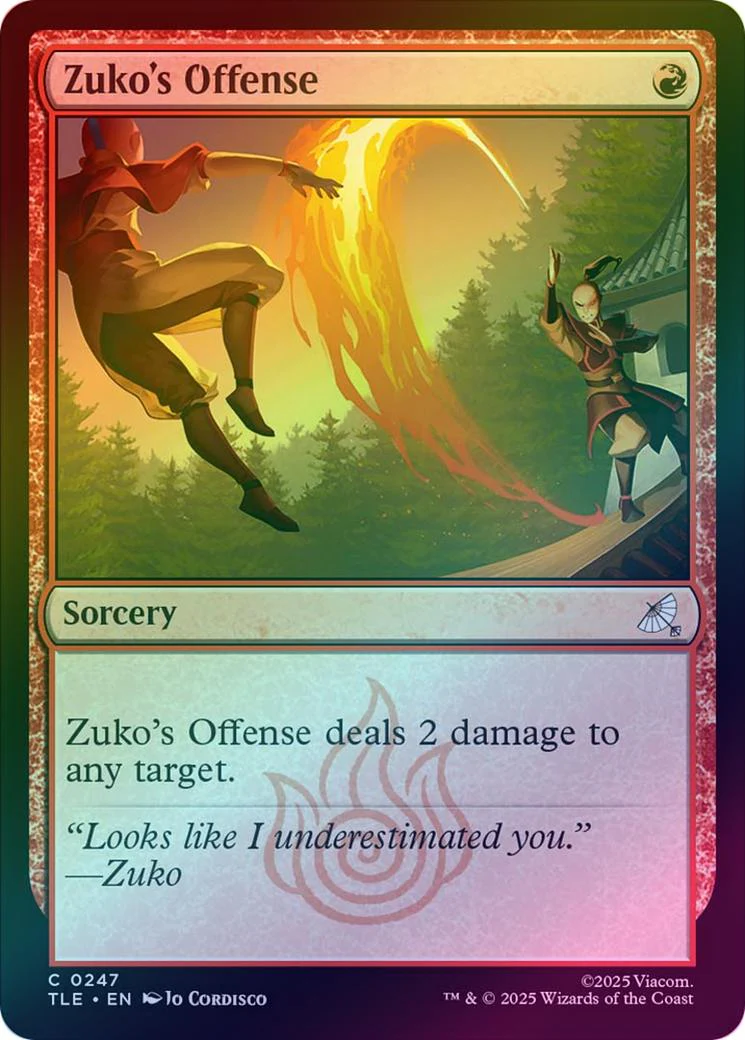 Zuko's Offense (Foil) (TLE)